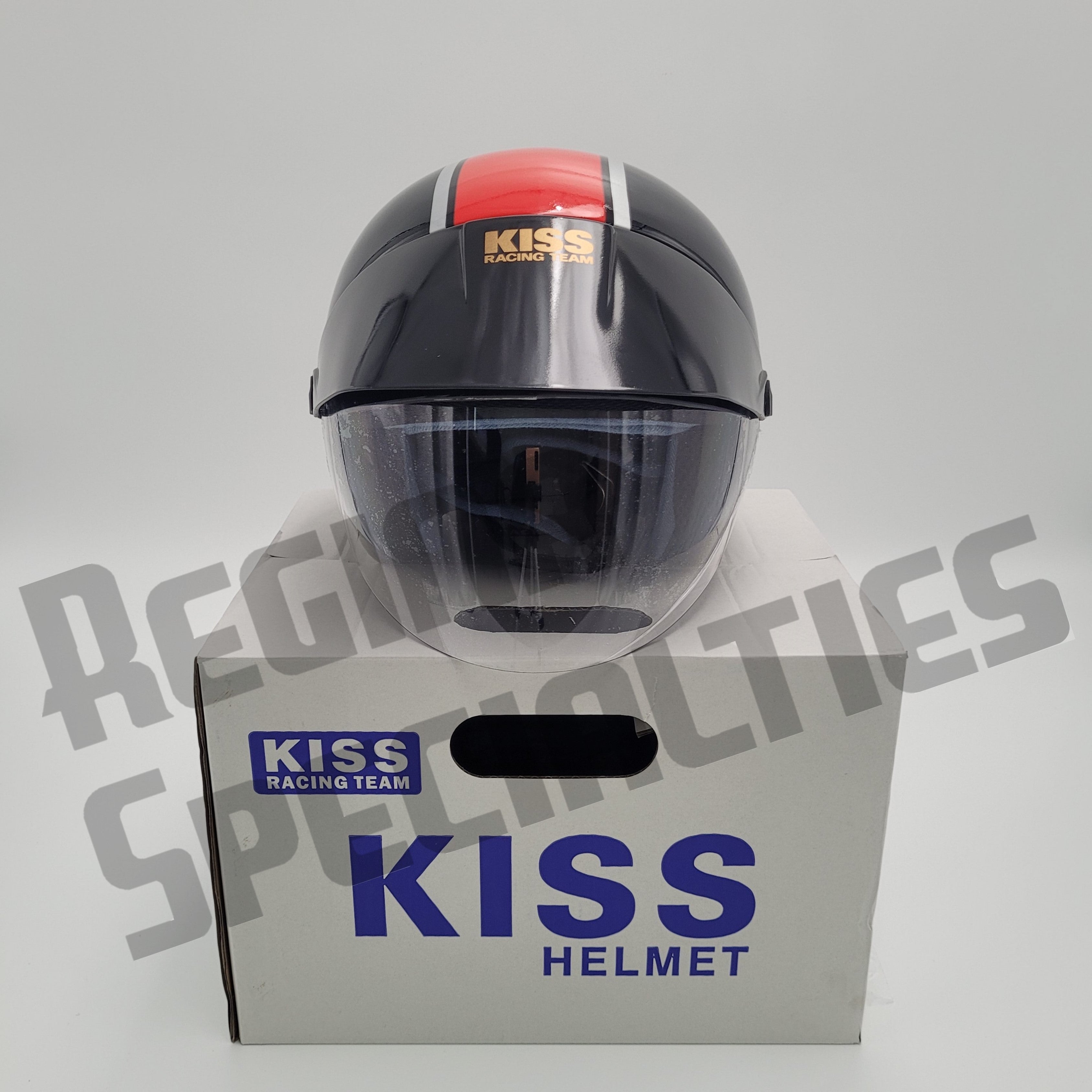 HELLACOPTERS & FLAMING SIDEBURNS カップリング KISS #02 Black/Red Helmet – Regina Specialties