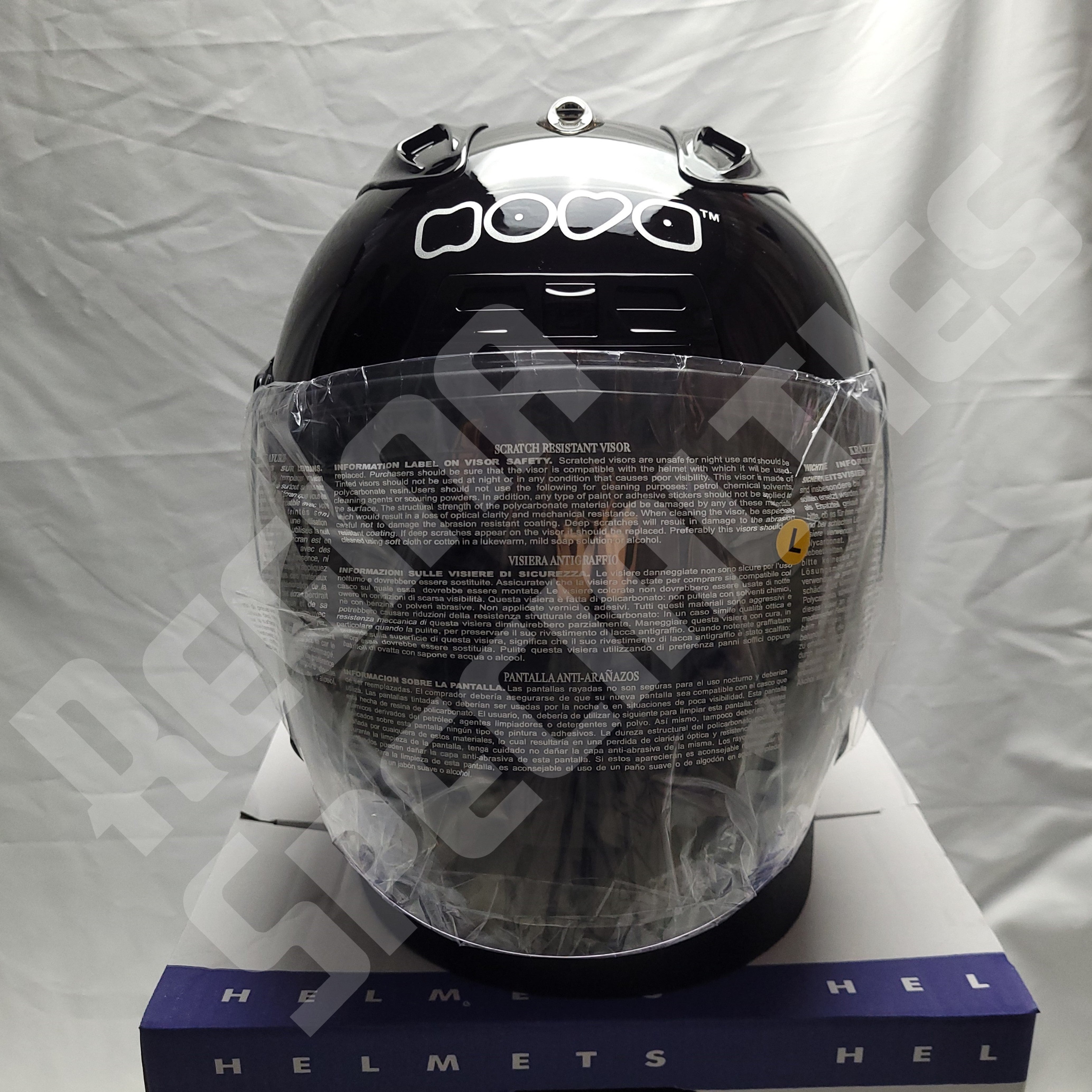 NOVA 606W Gloss Black Helmet