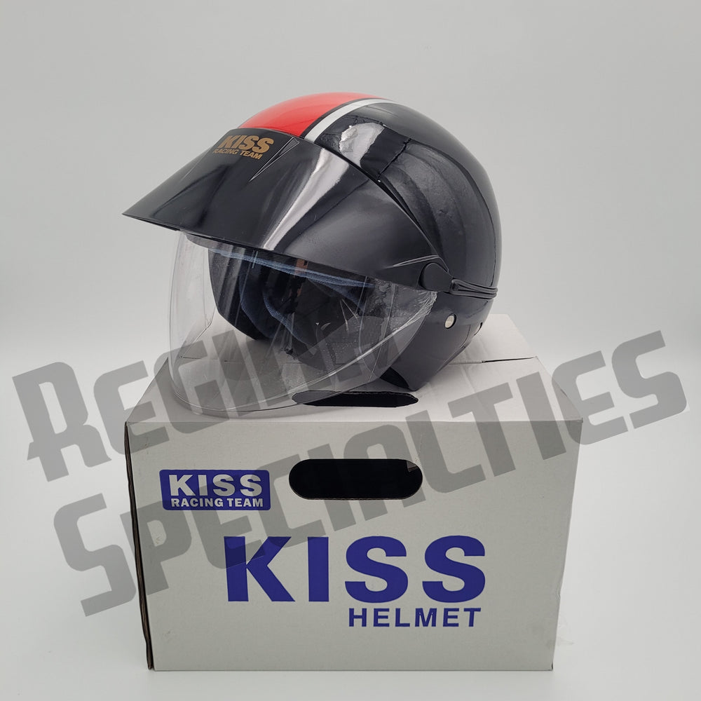 KISS #02 Black/Red Helmet