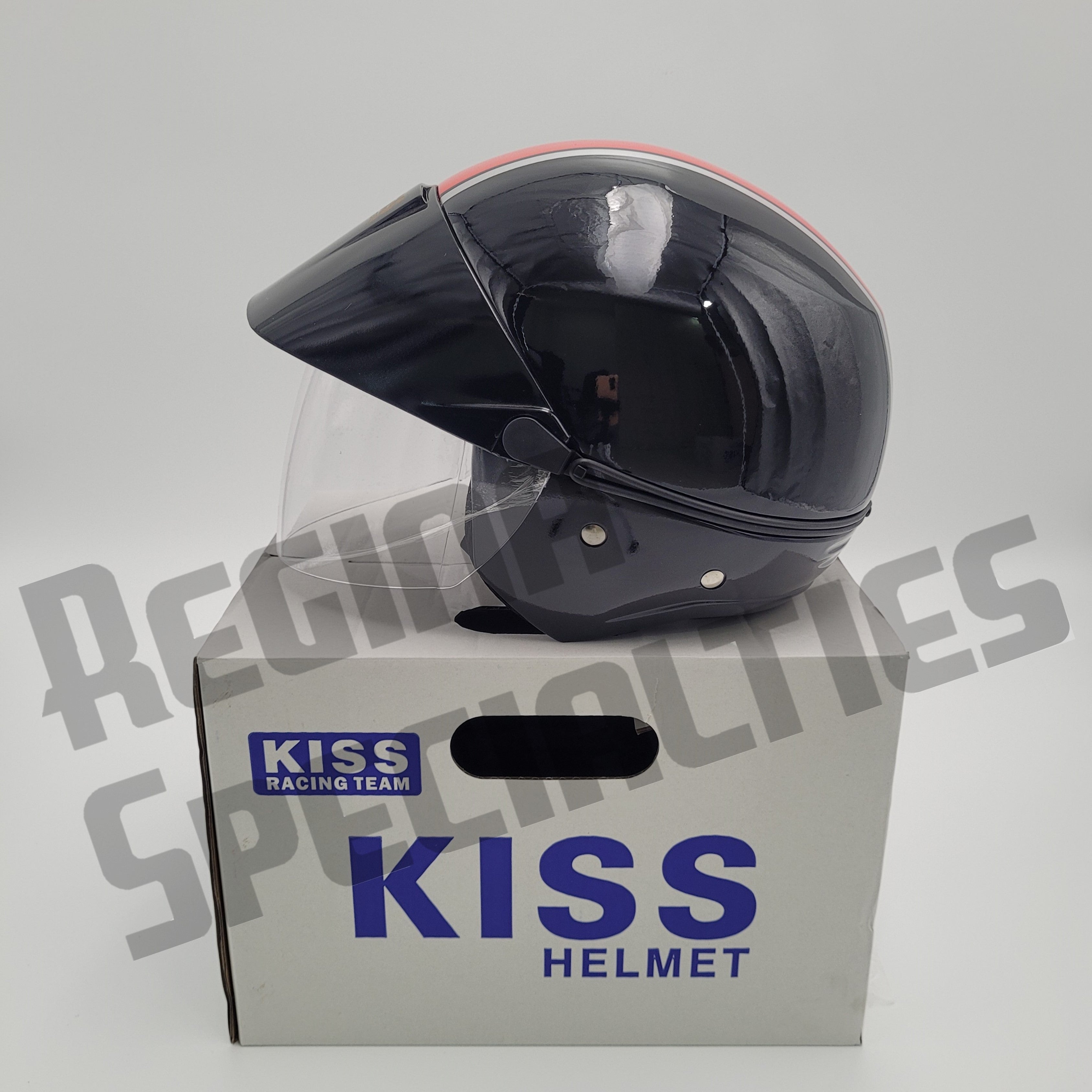 HELLACOPTERS & FLAMING SIDEBURNS カップリング KISS #02 Black/Red Helmet – Regina Specialties