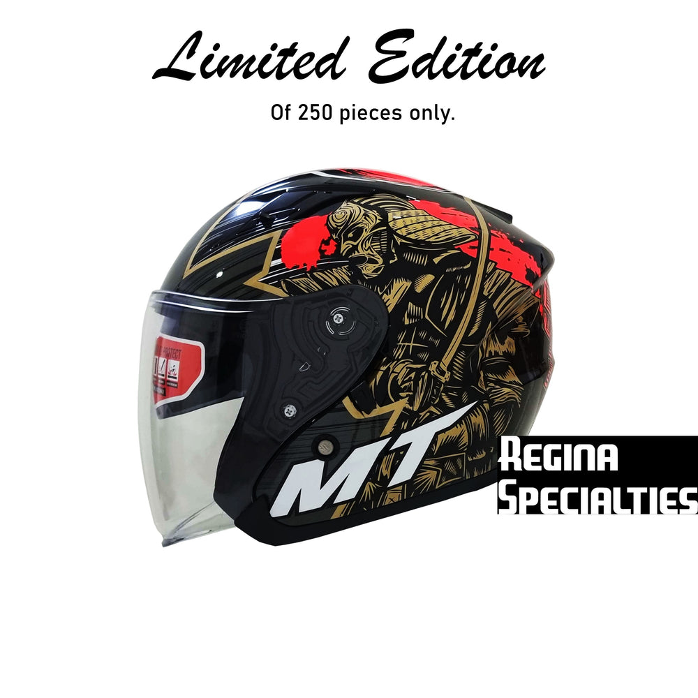 [Limited Edition] MT Helmets Avenue SV Bushido Gloss Black Helmet (Samurai)