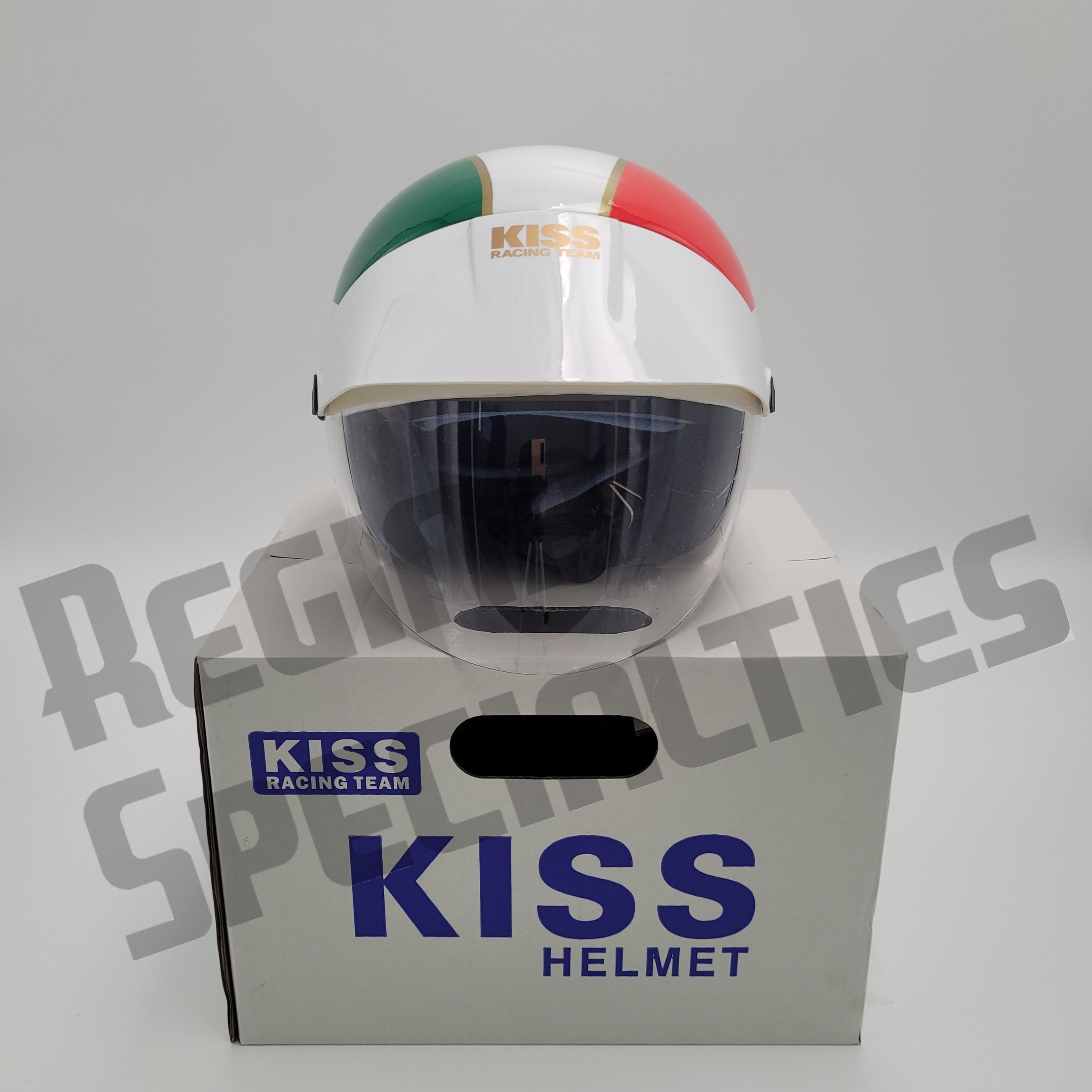KISS #01 Green/White/Red Helmet (ITALY)