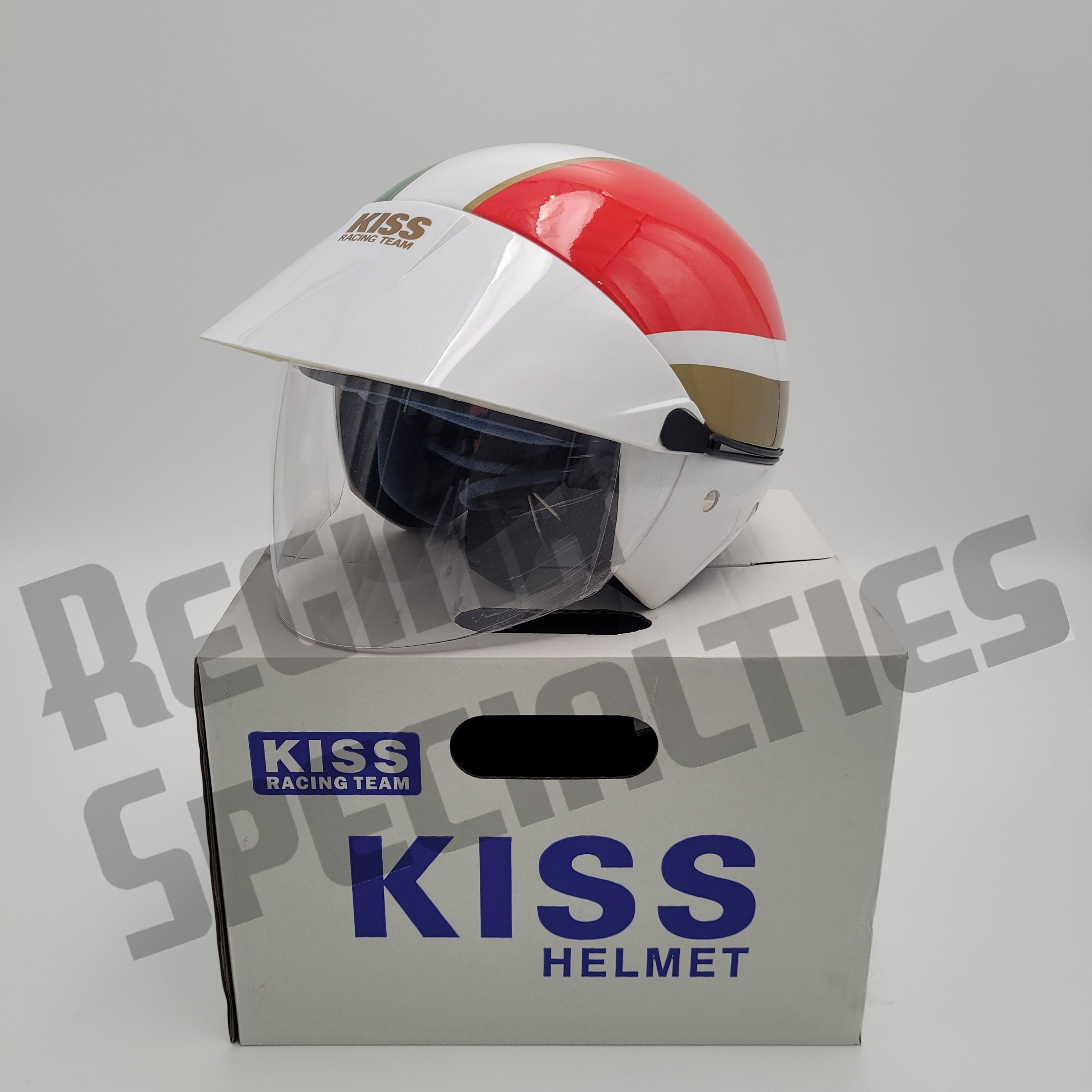 KISS #01 Green/White/Red Helmet (ITALY)