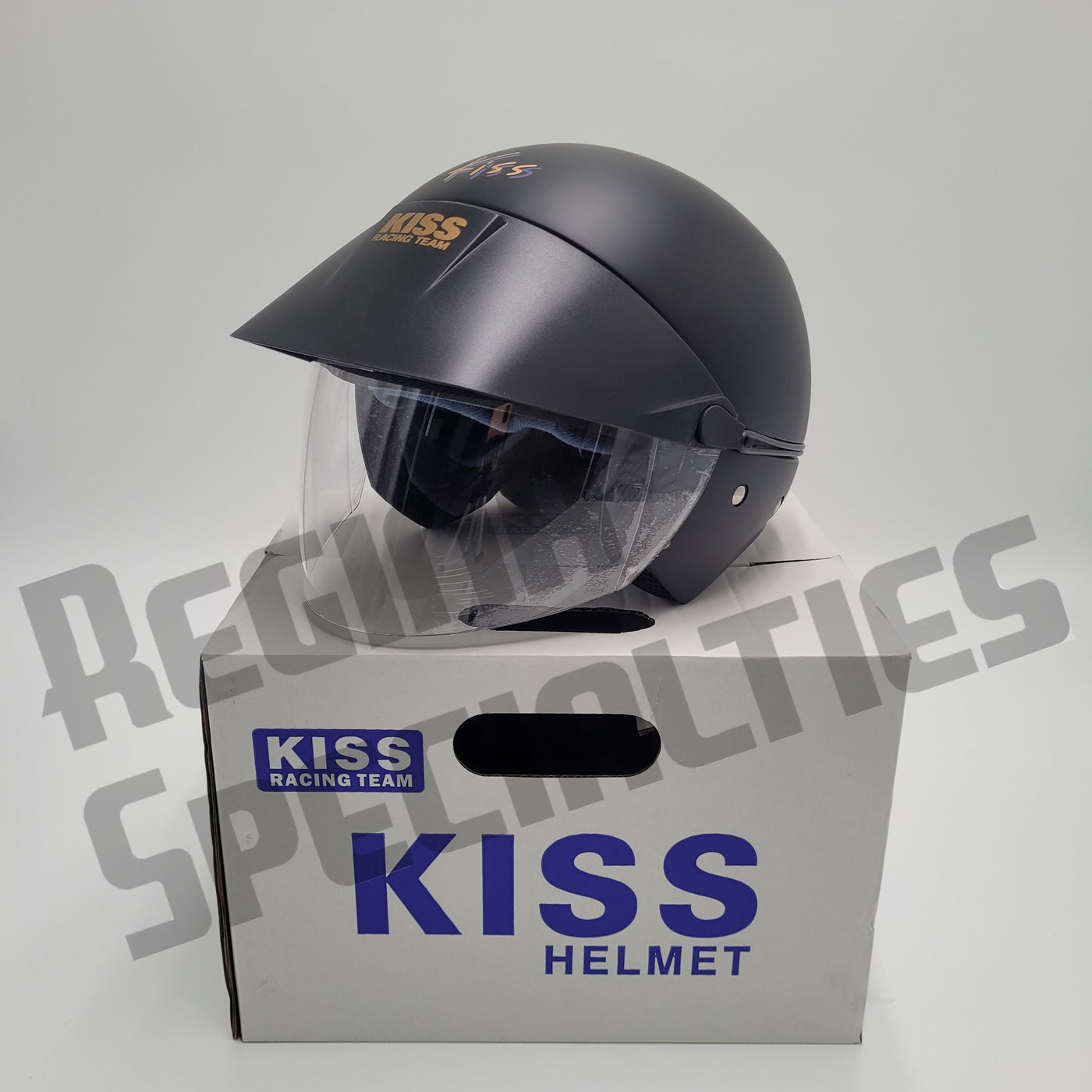 KISS Matt Black Helmet