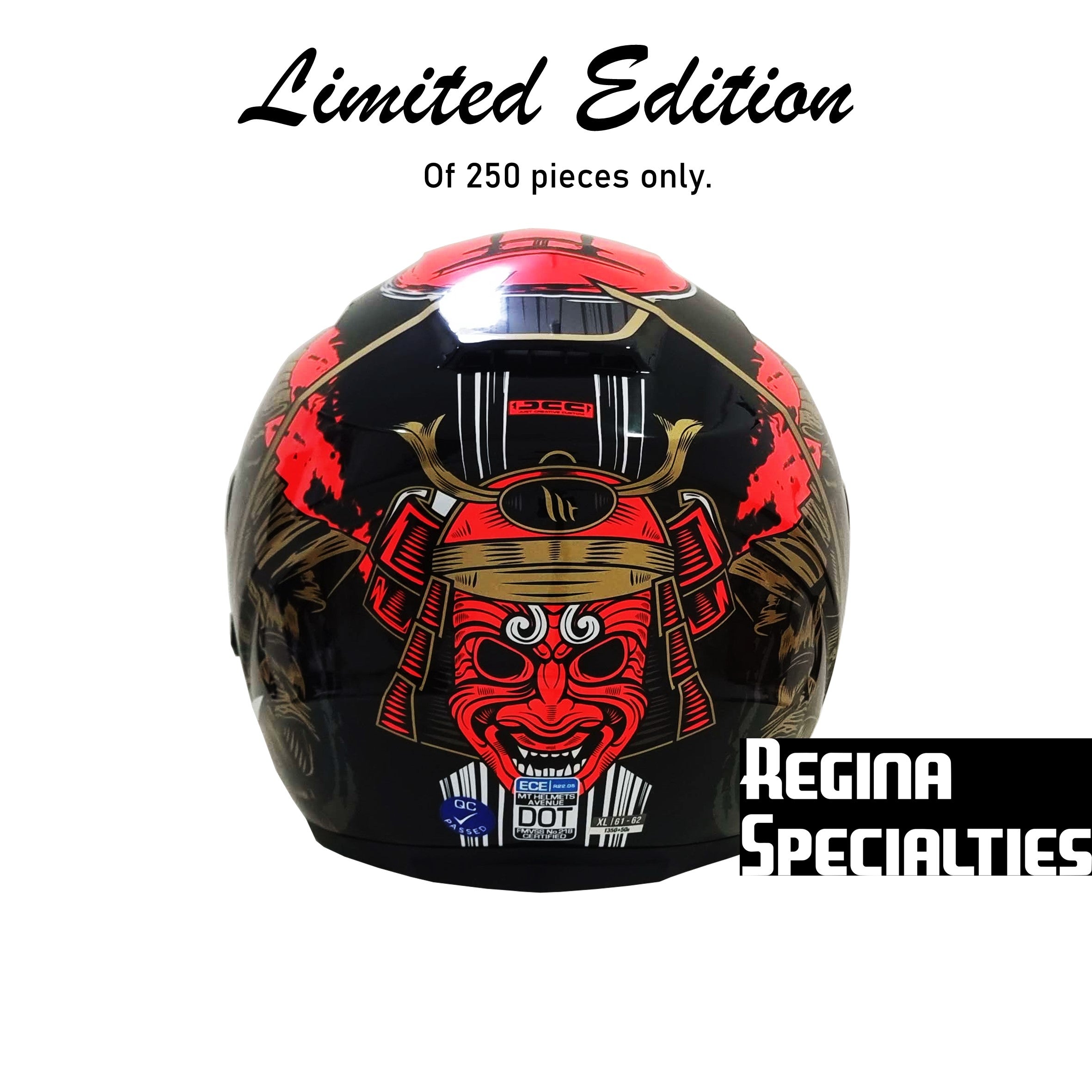 [Limited Edition] MT Helmets Avenue SV Bushido Gloss Black Helmet (Samurai)