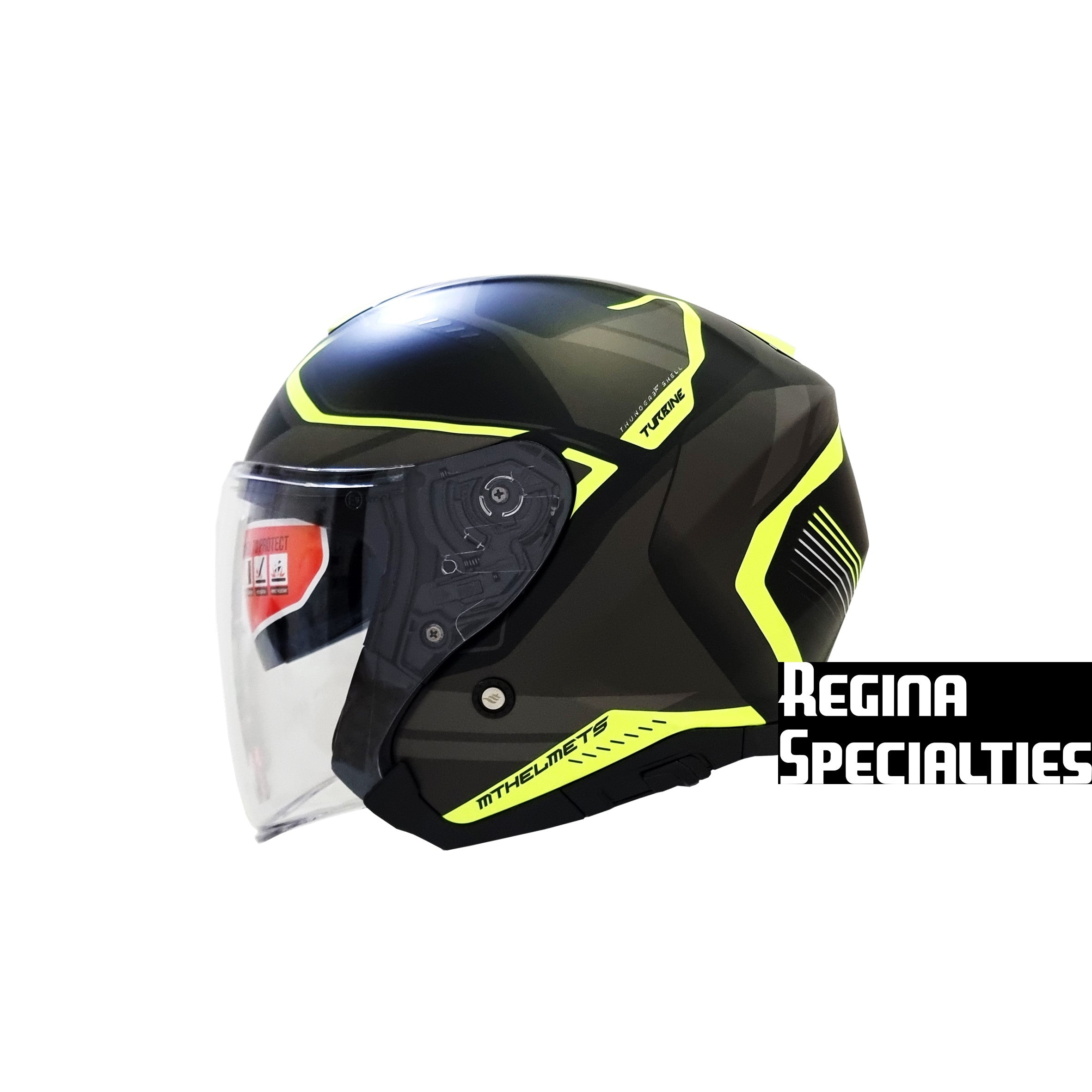 MT Helmets Thunder 3 SV Jet Turbine C3 Matt Yellow Helmet