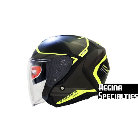 MT Helmets Thunder 3 SV Jet Turbine C3 Matt Yellow Helmet