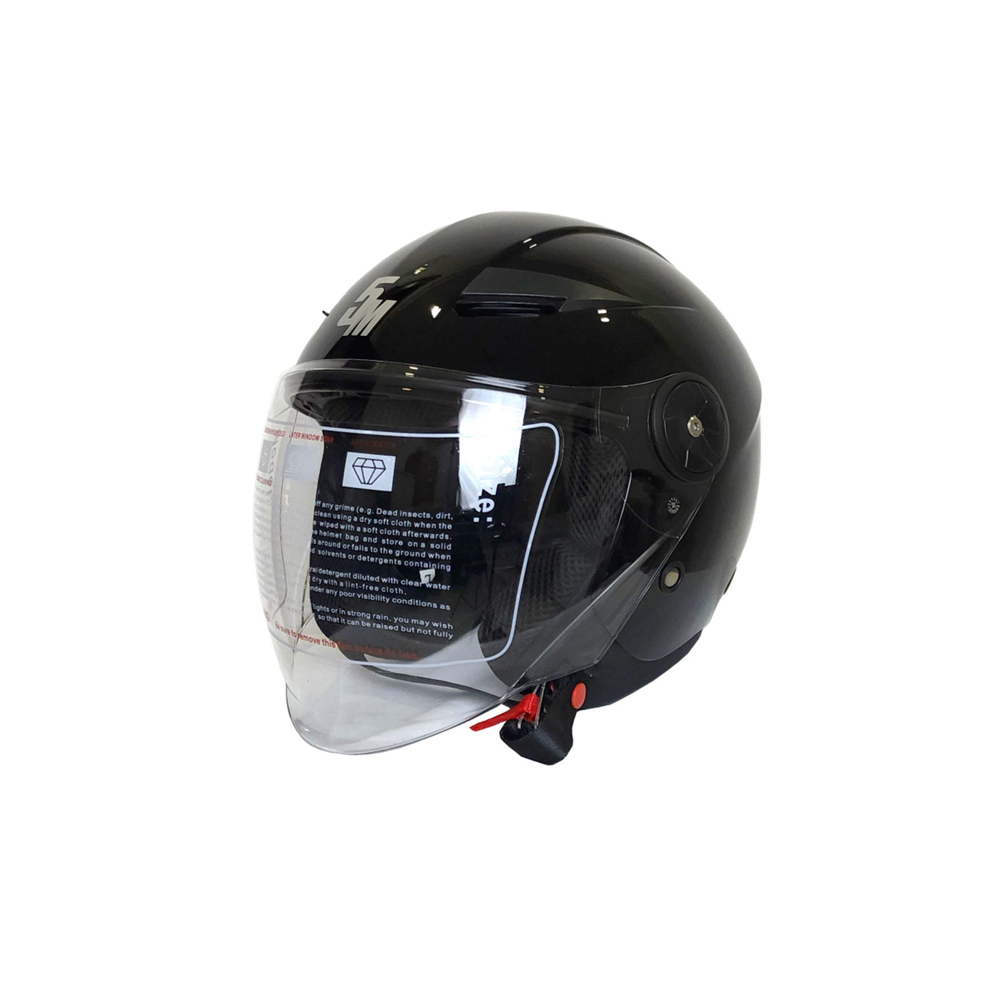 5M Aorta Gloss Black Helmet