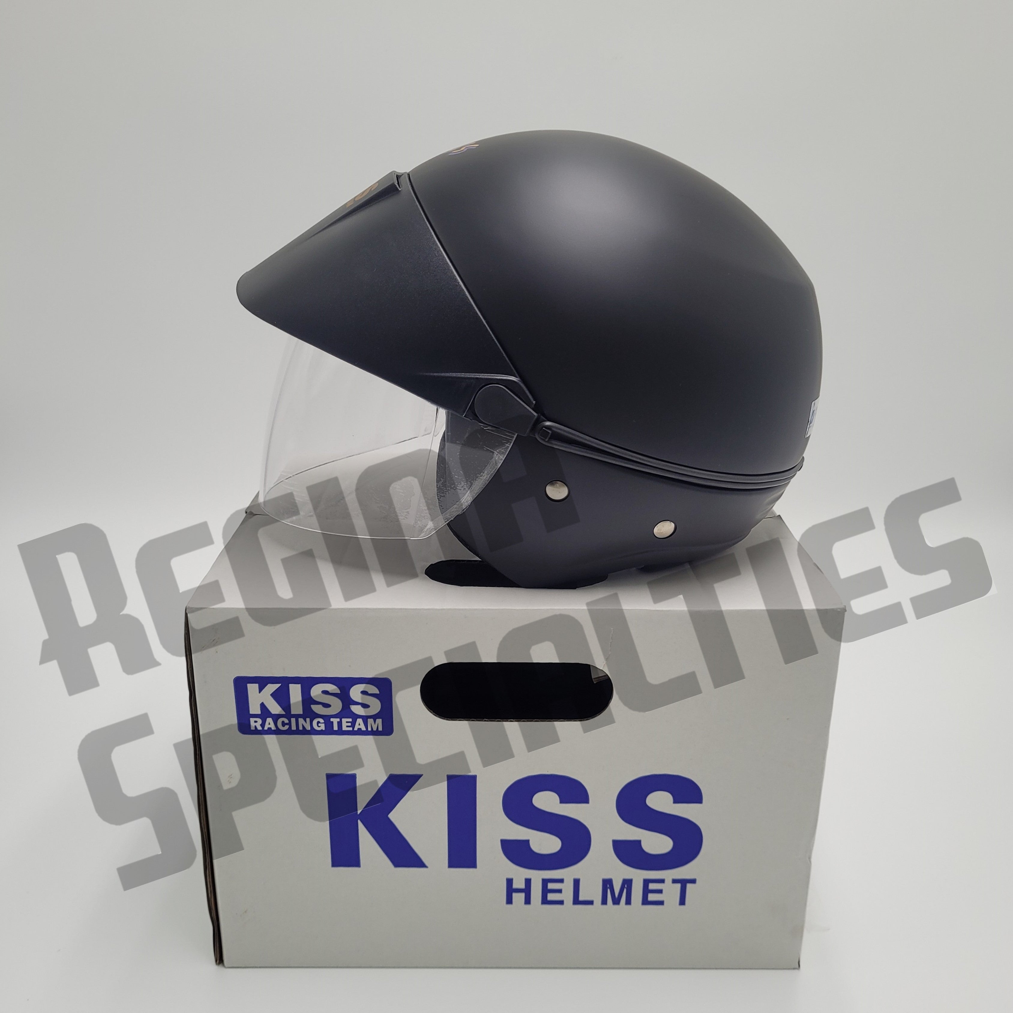 KISS Matt Black Helmet