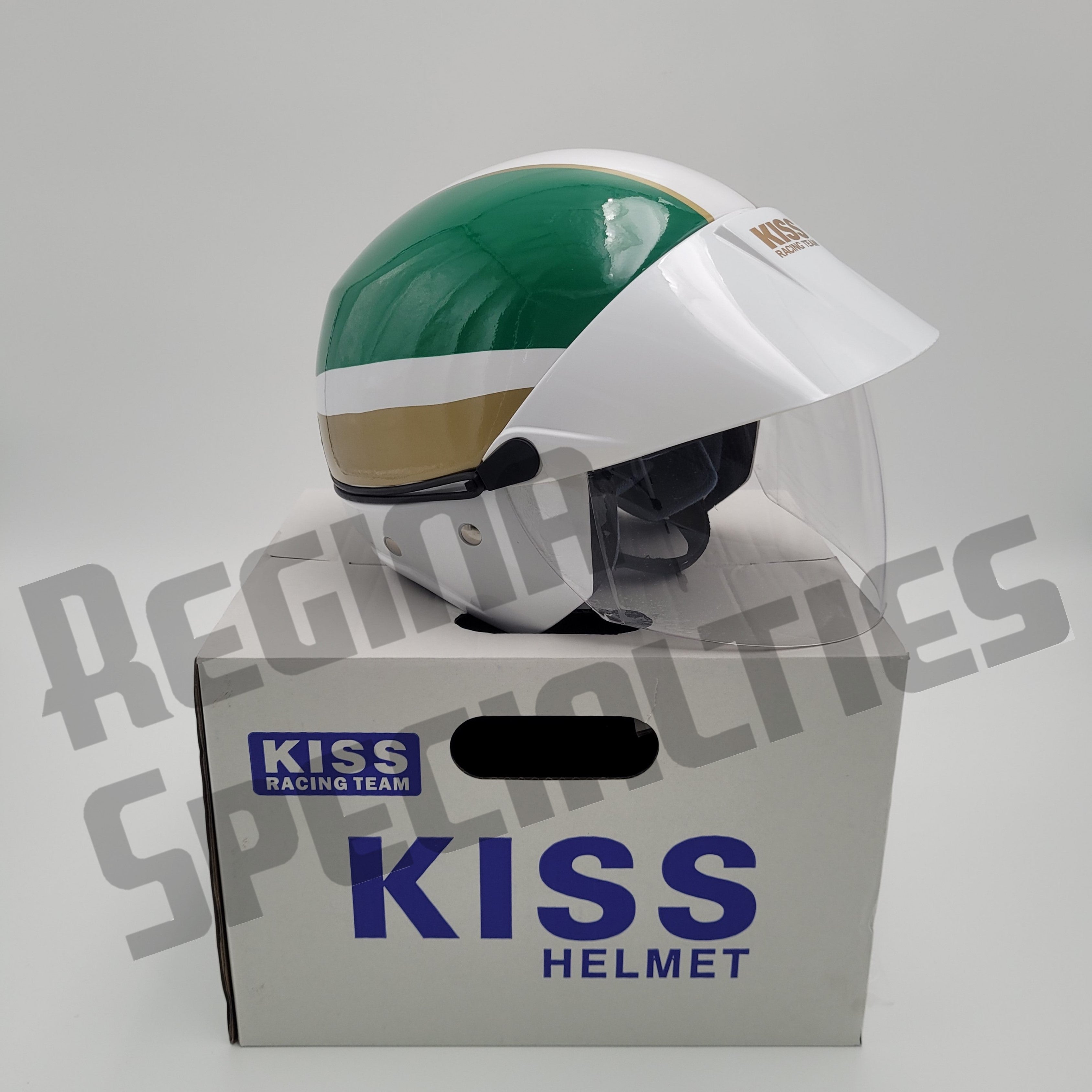 KISS #01 Green/White/Red Helmet (ITALY)
