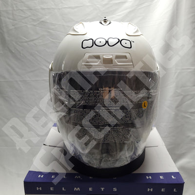 NOVA 606W Gloss Pearl White Helmet