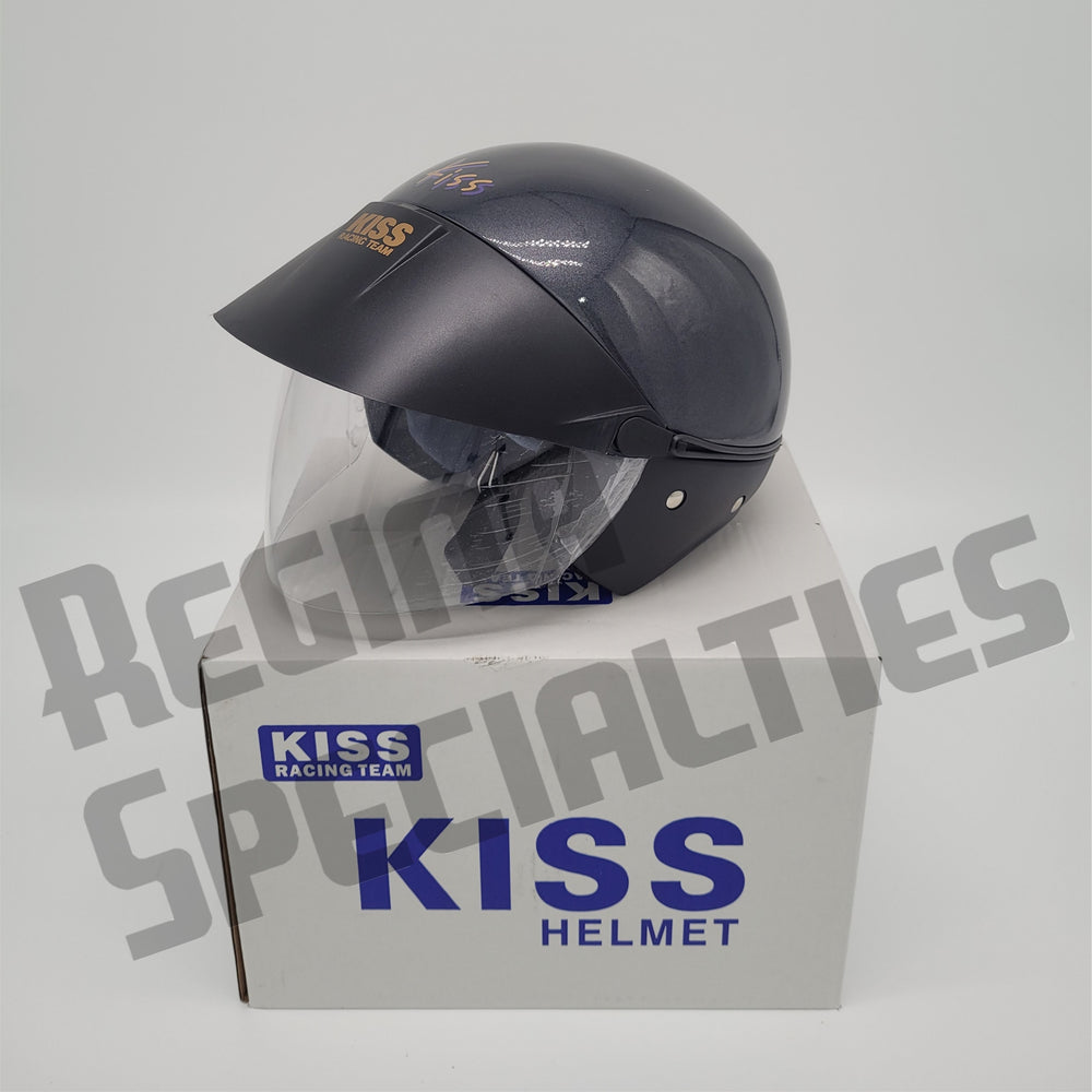 KISS Gloss Grey Helmet