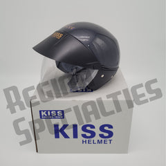 KISS Gloss Grey Helmet