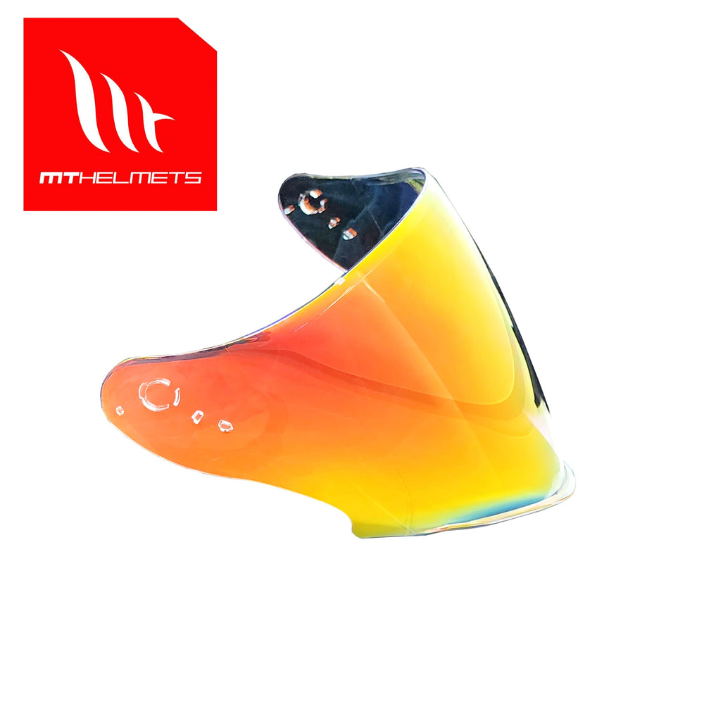 Long Sharp Visor Clear Iridium Red - Compatible with MT Avenue SV