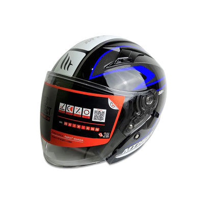 MT Helmets Avenue SV Civvy D7 Gloss Blue Helmet