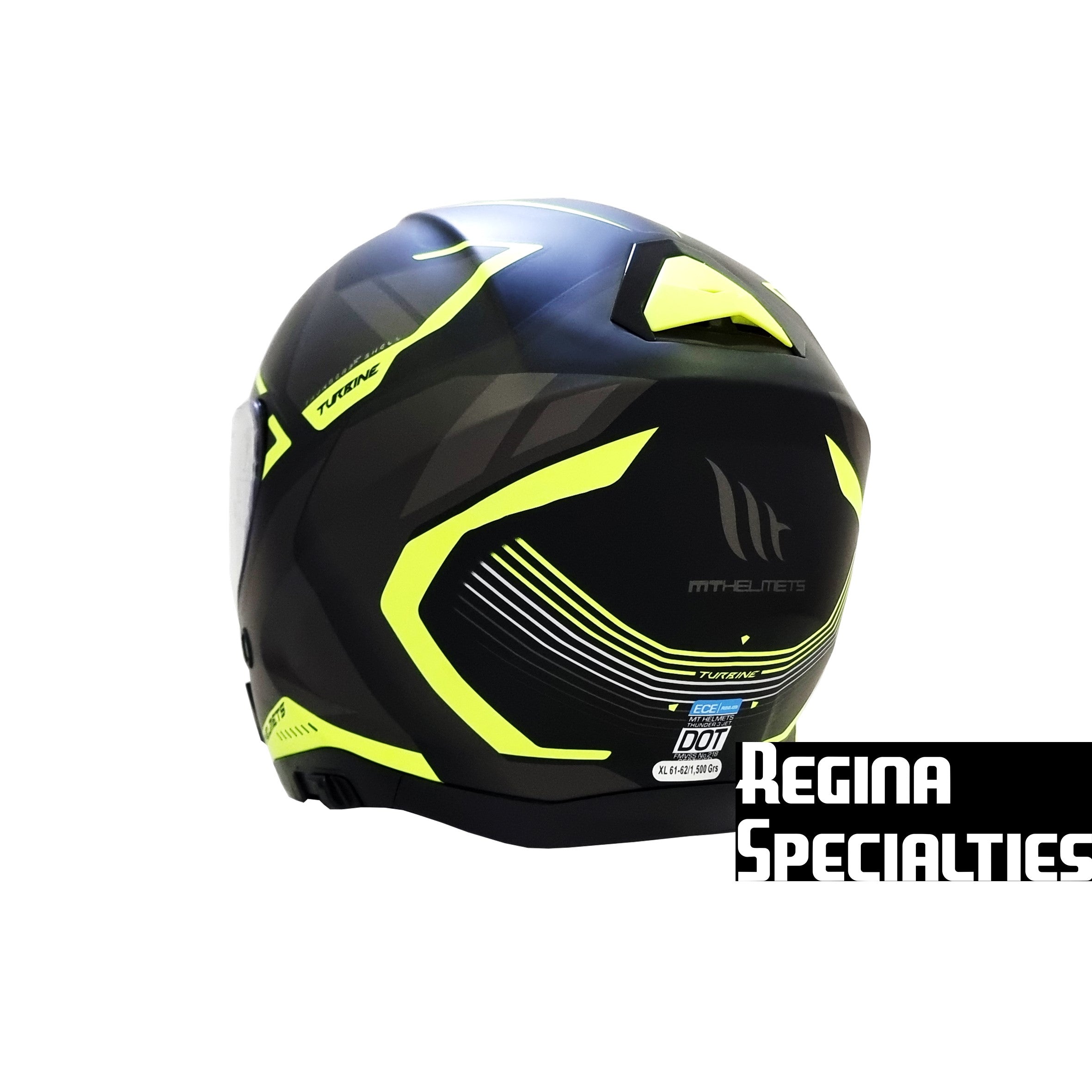 MT Helmets Thunder 3 SV Jet Turbine C3 Matt Yellow Helmet