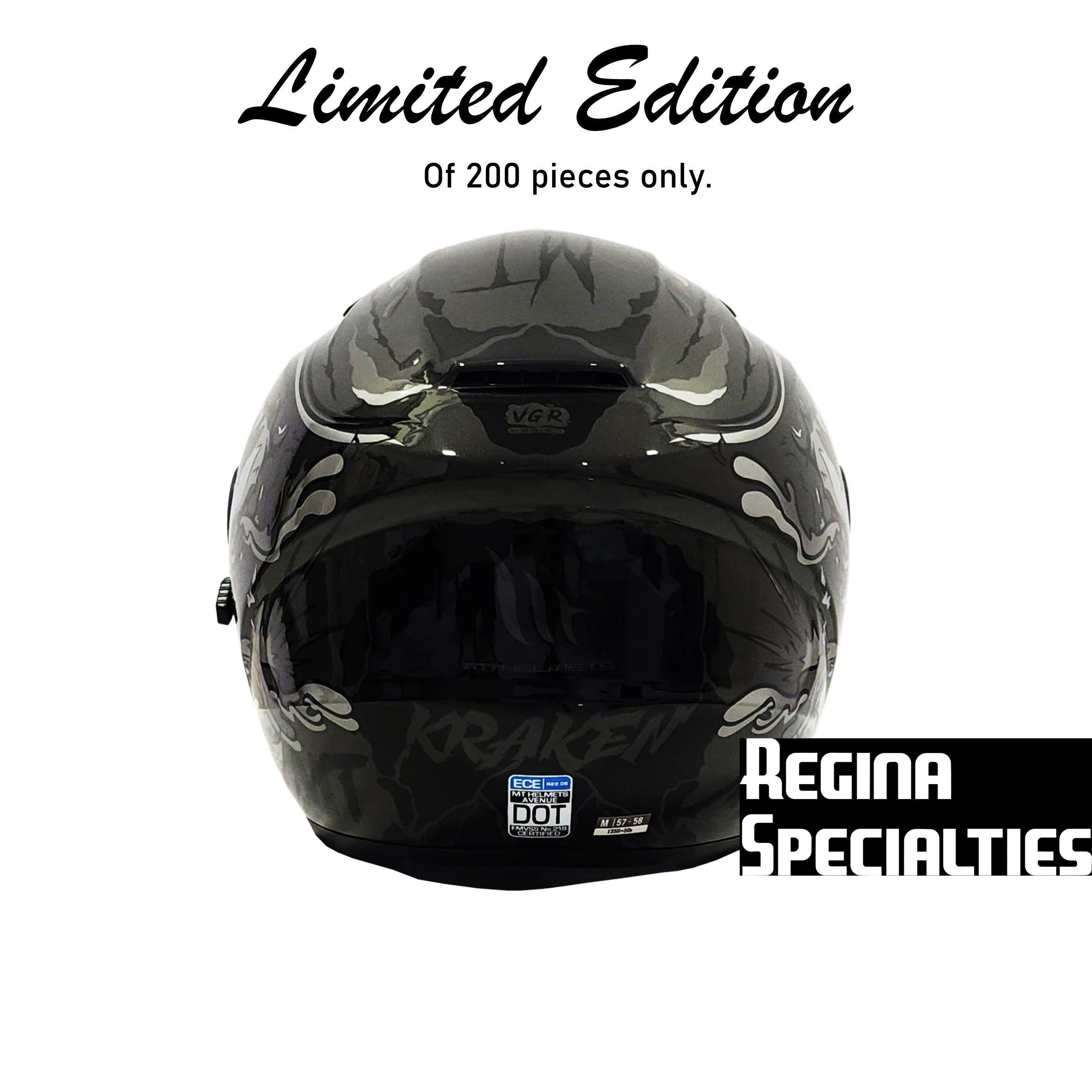 [Limited Edition] MT Helmets Avenue SV Kraken A2 Gloss Gray Helmet