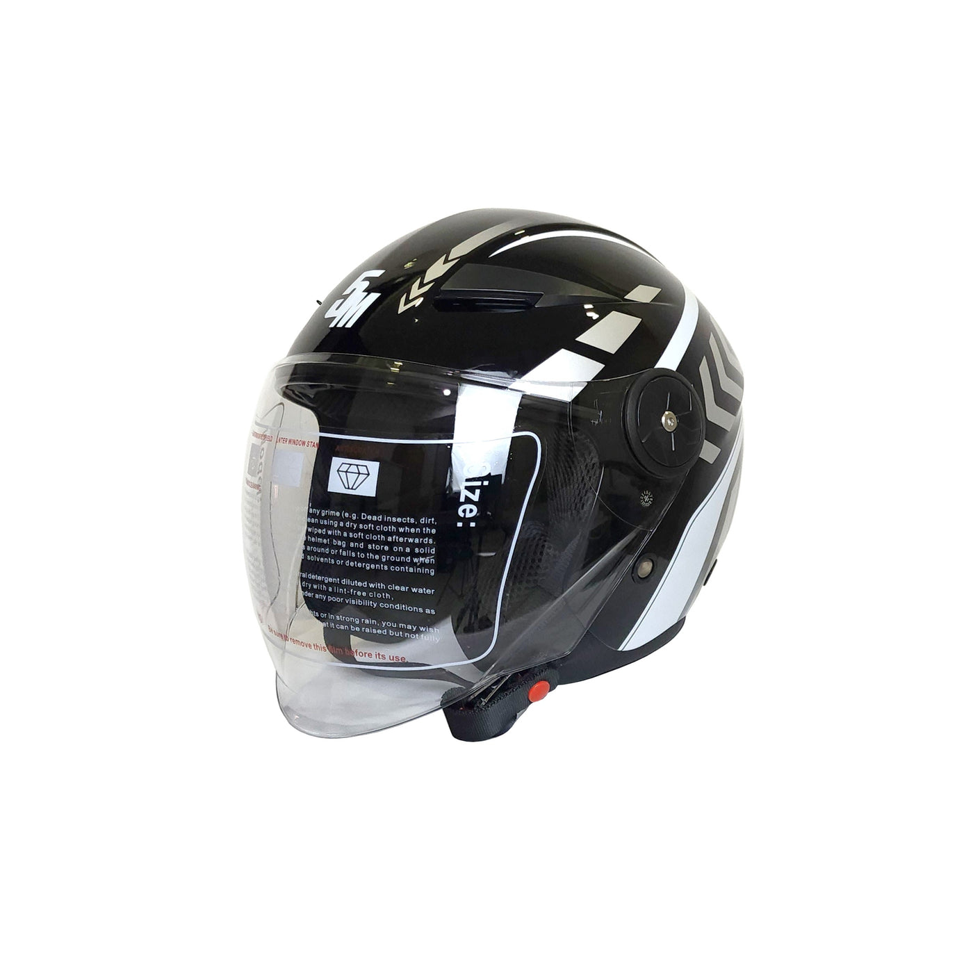 5M Aorta Black White Helmet