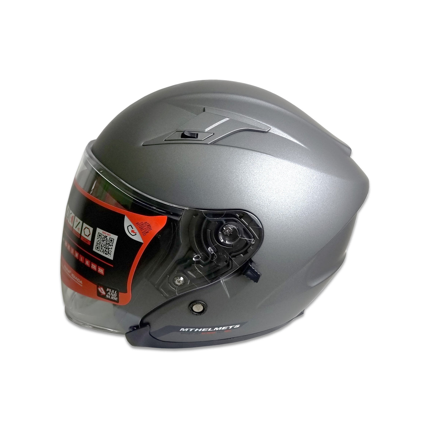 MT Helmets Avenue SV Plain Matt Titanium Helmet