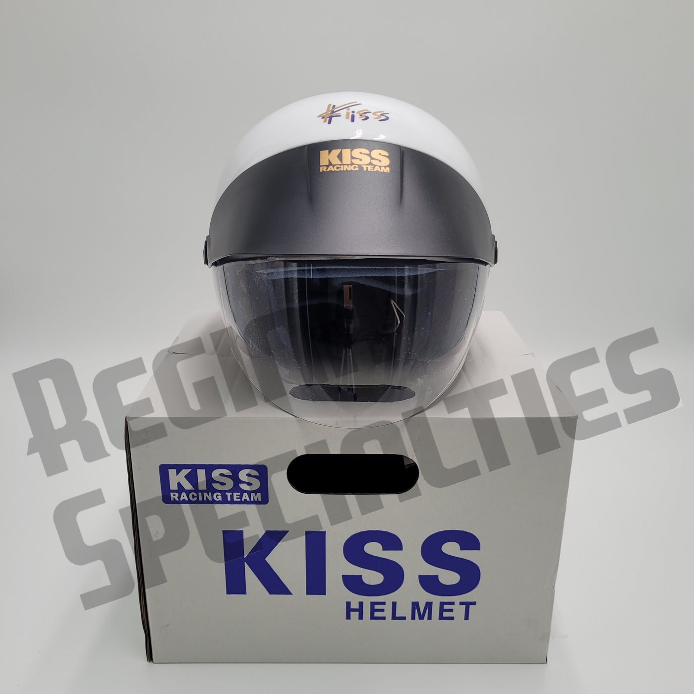 KISS Gloss White Helmet
