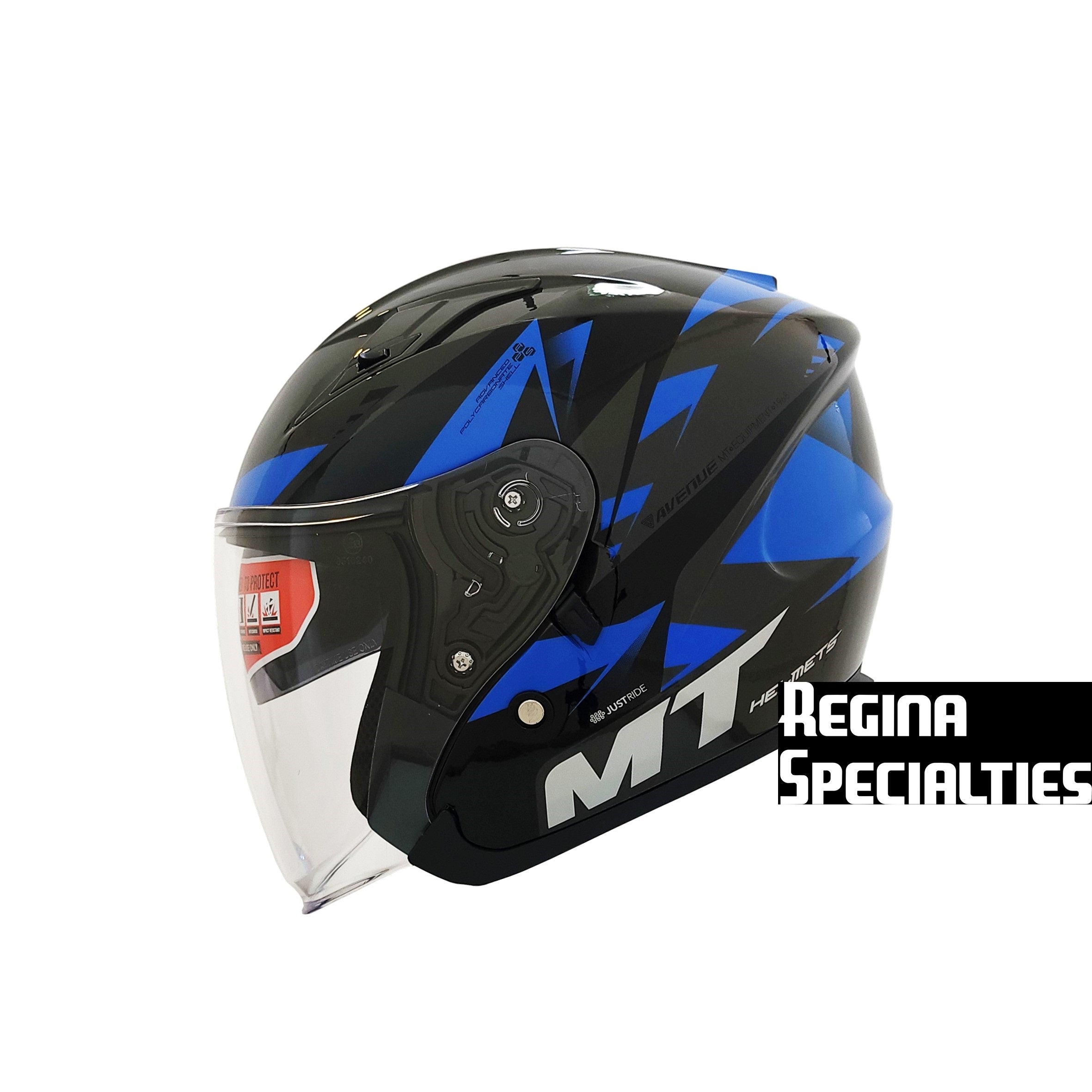 MT Helmets Avenue SV Urby C7 Gloss Blue Helmet