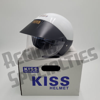 KISS Gloss White Helmet