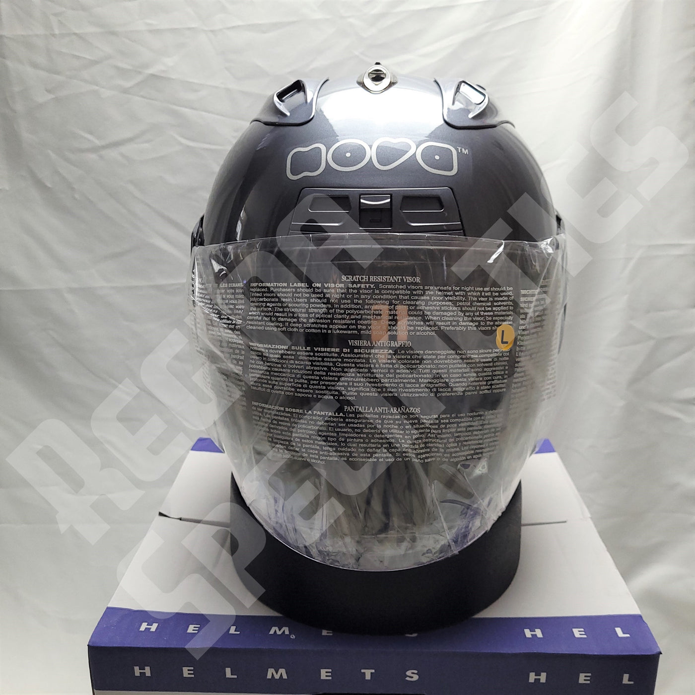 NOVA 606W Gloss Titanium Helmet