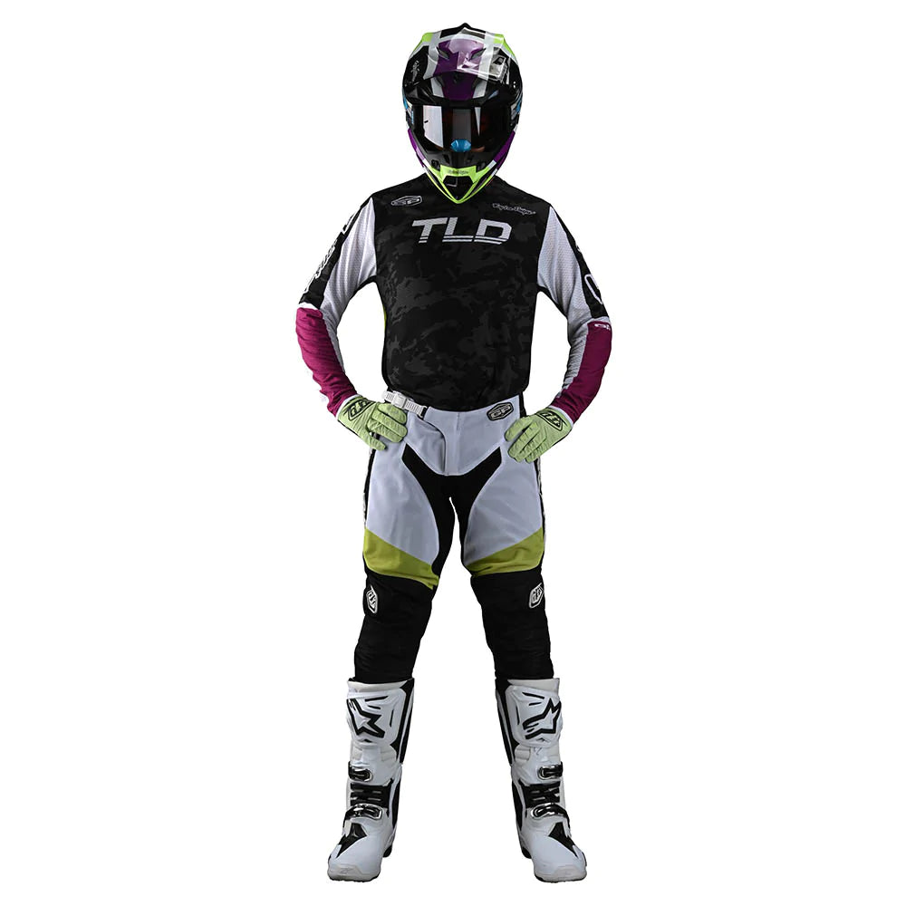 Troy Lee Designs GP Air Pant Veloce Camo Black / Glo Green