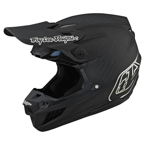 Troy Lee Designs SE5 Carbon Helmet W/Mips Stealth Black / Chrome