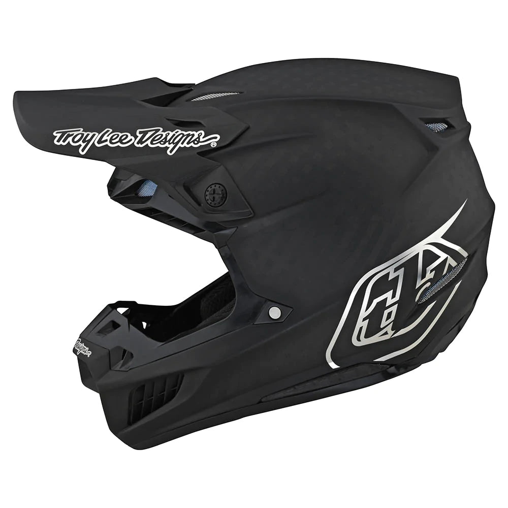 Troy Lee Designs SE5 Carbon Helmet W/Mips Stealth Black / Chrome