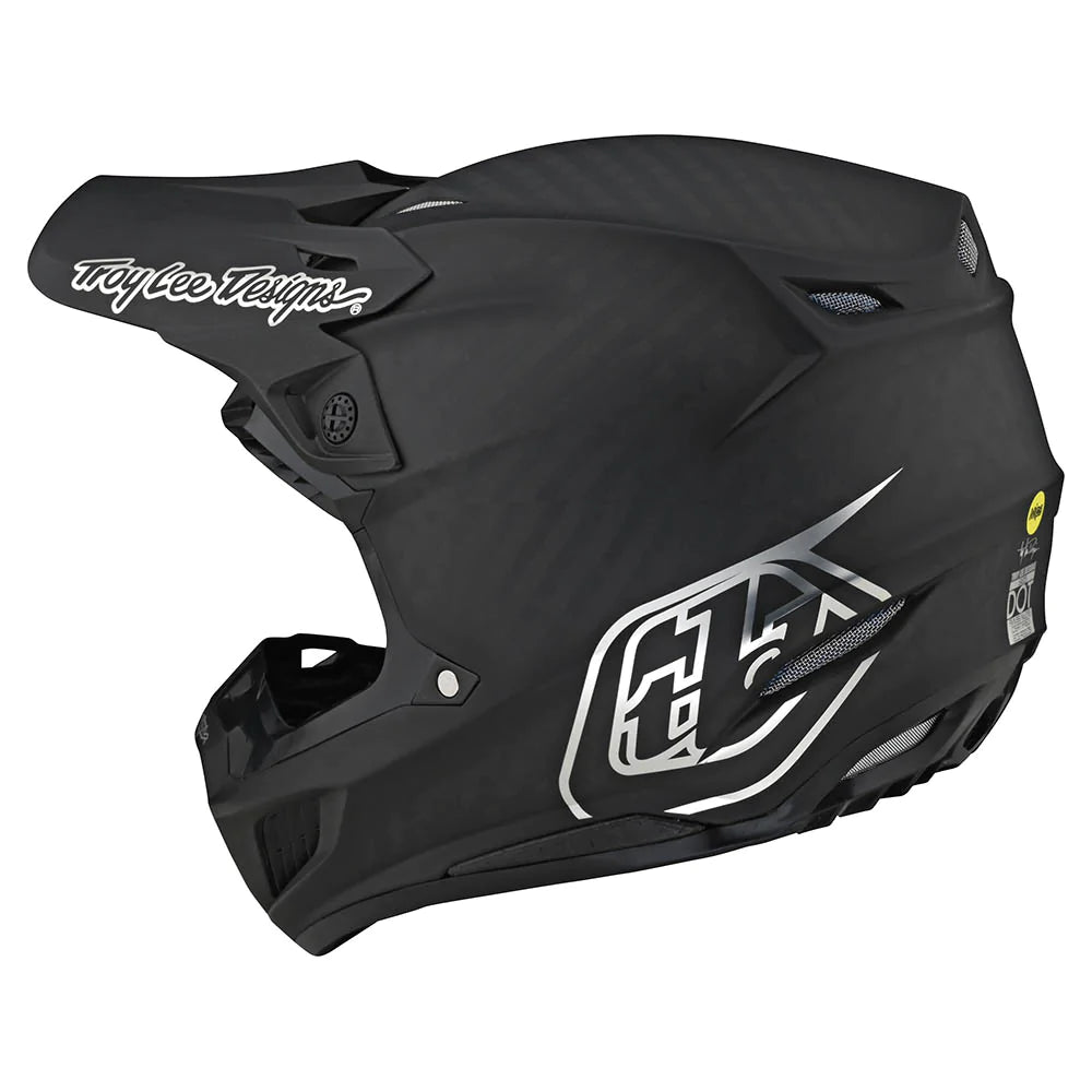 Troy Lee Designs SE5 Carbon Helmet W/Mips Stealth Black / Chrome
