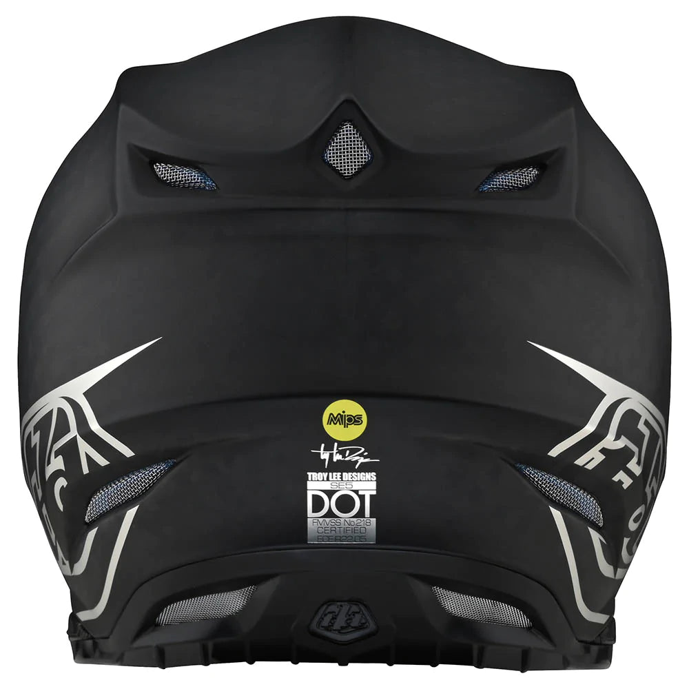 Troy Lee Designs SE5 Carbon Helmet W/Mips Stealth Black / Chrome