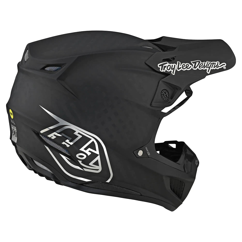 Troy Lee Designs SE5 Carbon Helmet W/Mips Stealth Black / Chrome