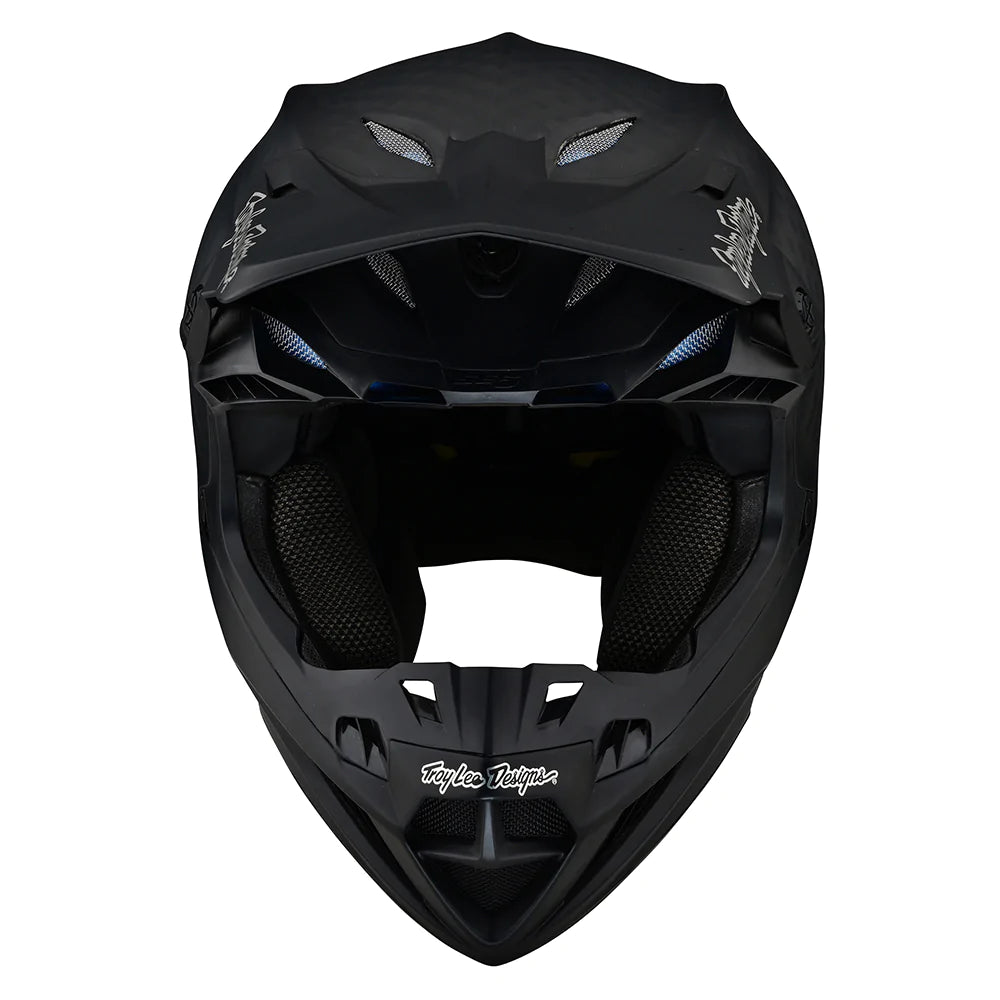 Troy Lee Designs SE5 Carbon Helmet W/Mips Stealth Black / Chrome