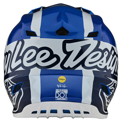 Troy Lee Designs SE4 Polyacrylite Helmet W/MIPS Quattro Blue