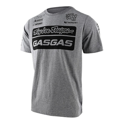 Troy Lee Designs Short Sleeve Tee TLD GasGas Team Heather Gray