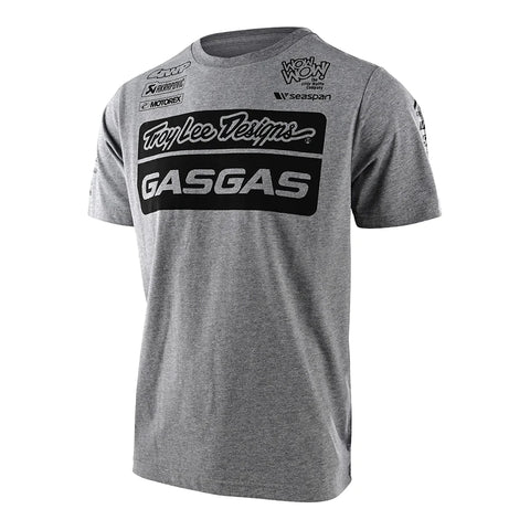 Troy Lee Designs Short Sleeve Tee TLD GasGas Team Heather Gray