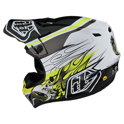 Troy Lee Designs SE4 Polyacrylite Helmet W/MIPS Skooly Black / Yellow