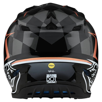 Troy Lee Designs SE4 Polyacrylite Helmet W/MIPS Warped Black / Copper