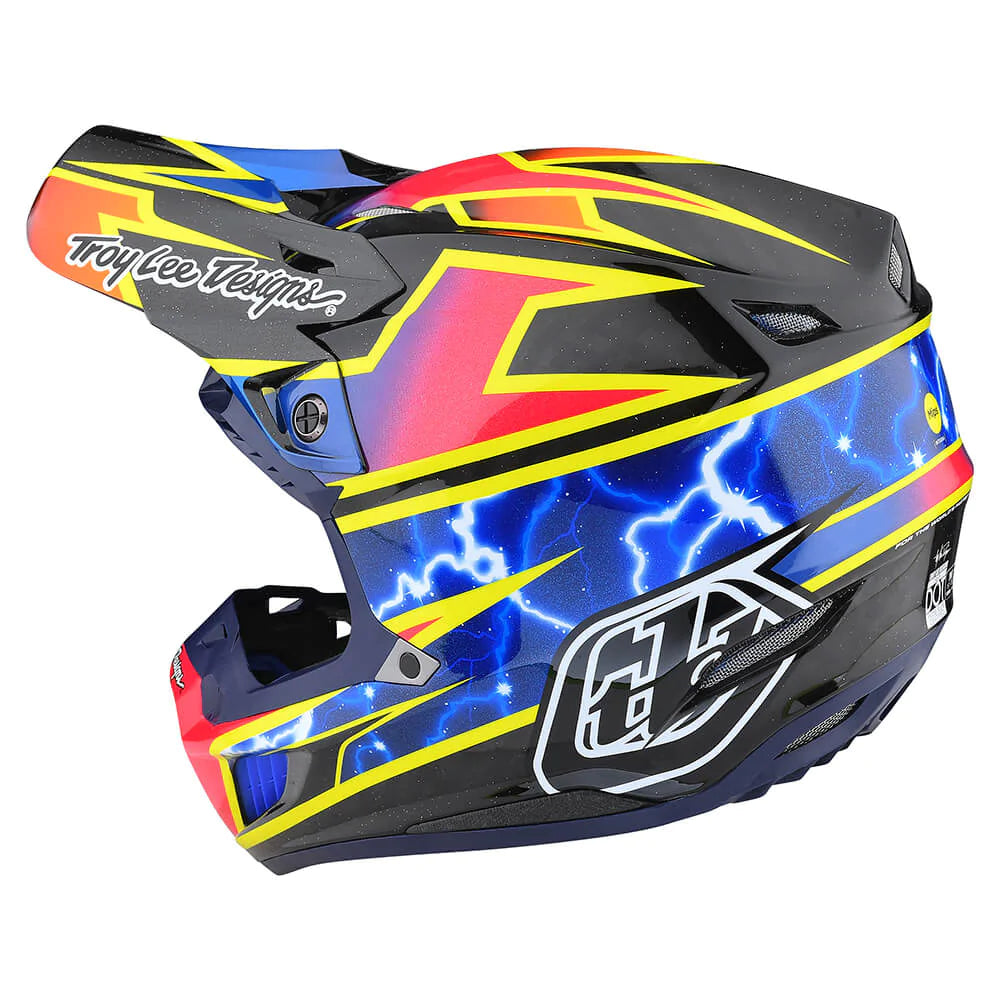Troy Lee Designs SE5 Carbon Helmet W/MIPS Lightning Black