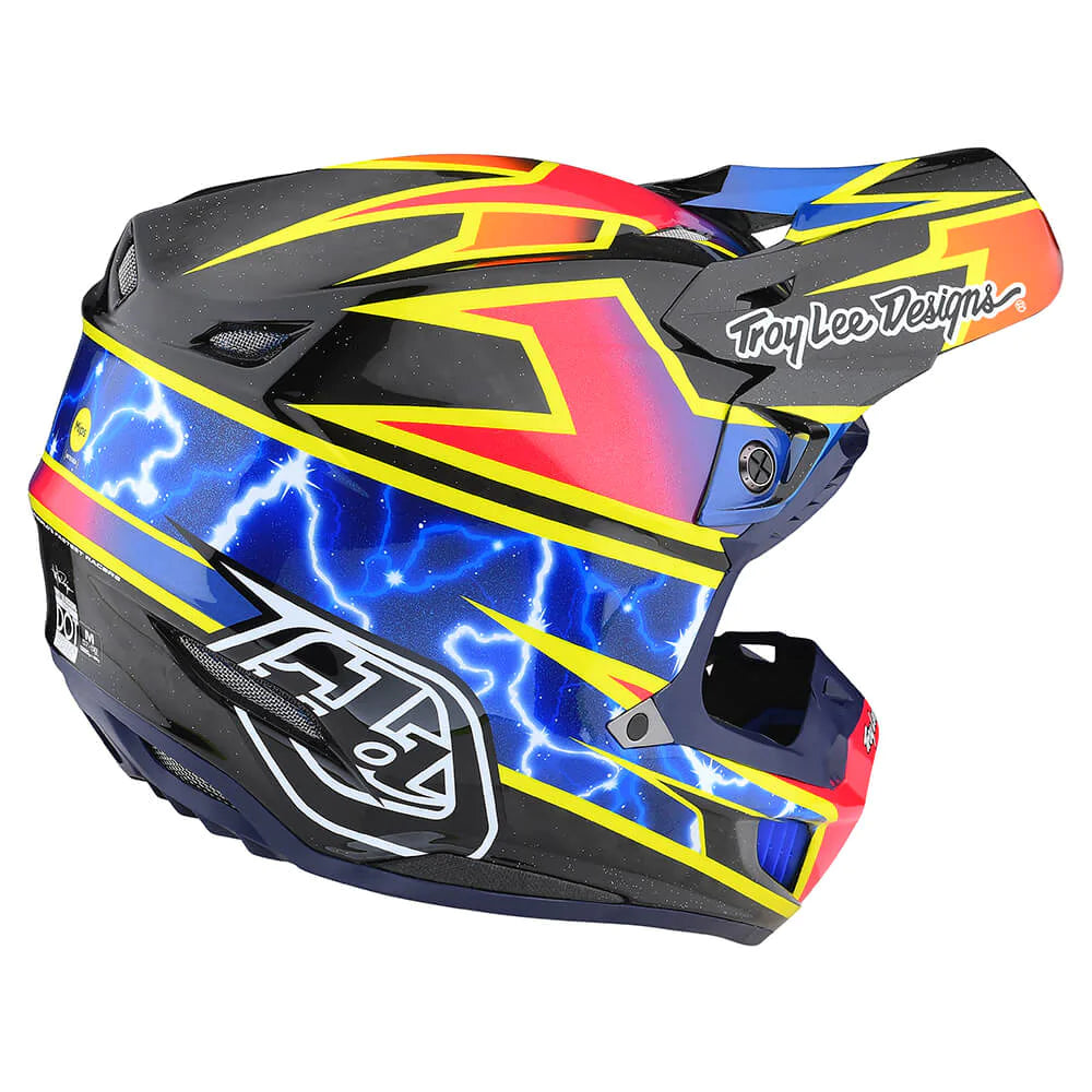 Troy Lee Designs SE5 Carbon Helmet W/MIPS Lightning Black