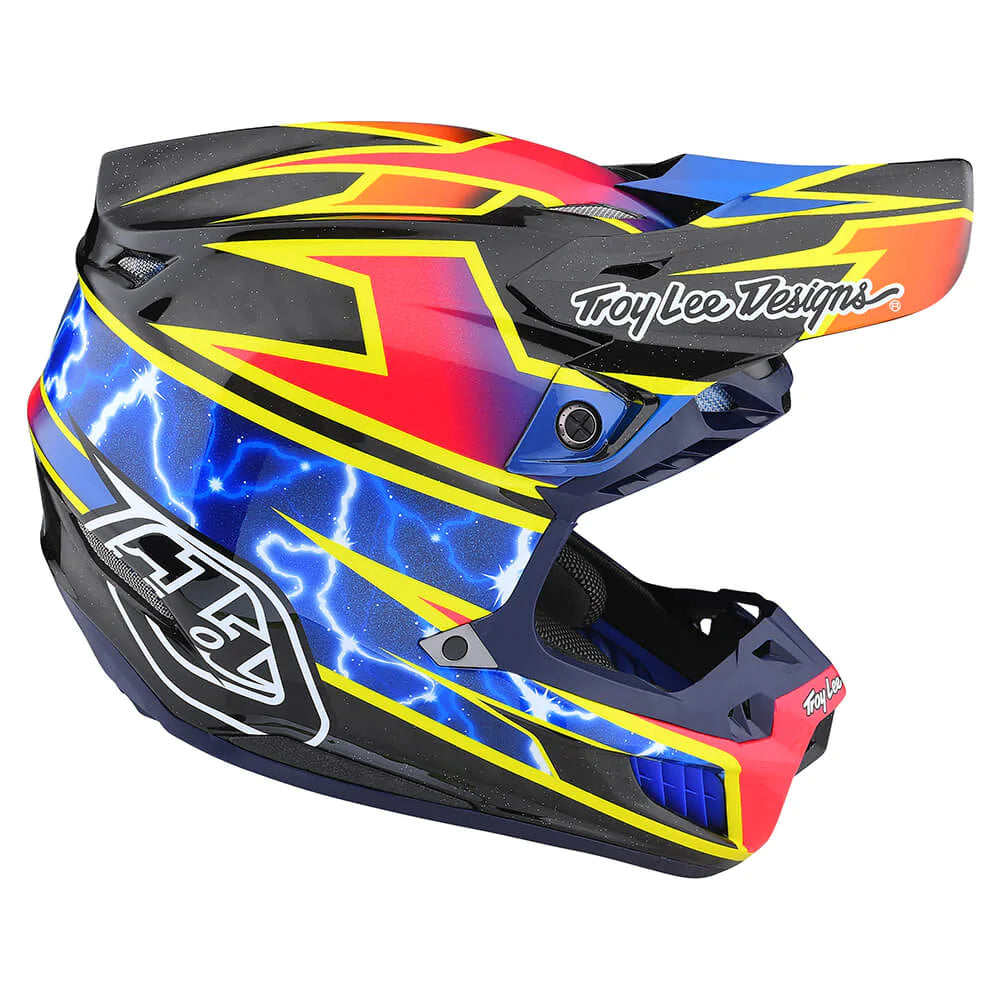 Troy Lee Designs SE5 Carbon Helmet W/MIPS Lightning Black