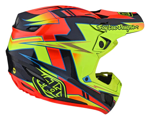 Troy Lee Designs SE5 Composite Helmet W/Mips Graph Yellow / Navy