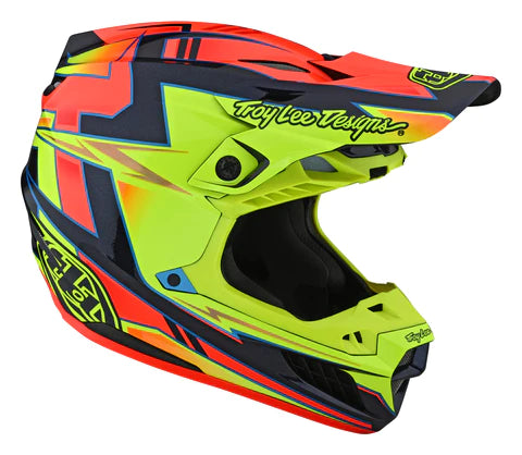 Troy Lee Designs SE5 Composite Helmet W/Mips Graph Yellow / Navy