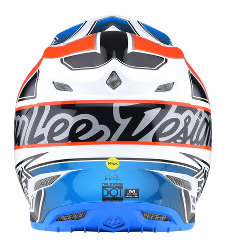Troy Lee Designs SE5 Composite Helmet W/Mips Team Orange/ Blue