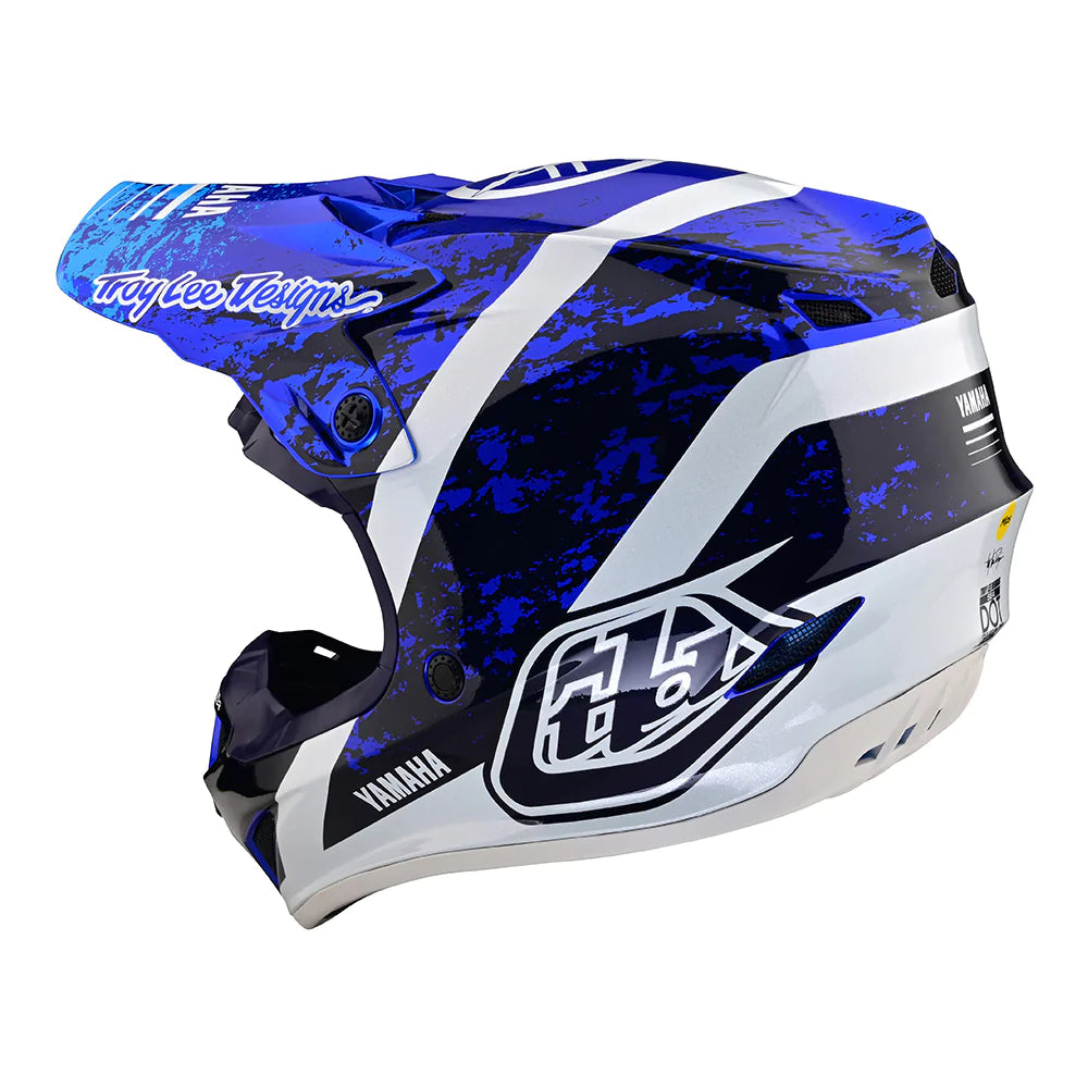 Troy Lee Designs SE4 Polyacrylite Helmet W/MIPS Yamaha Ow-22 Navy