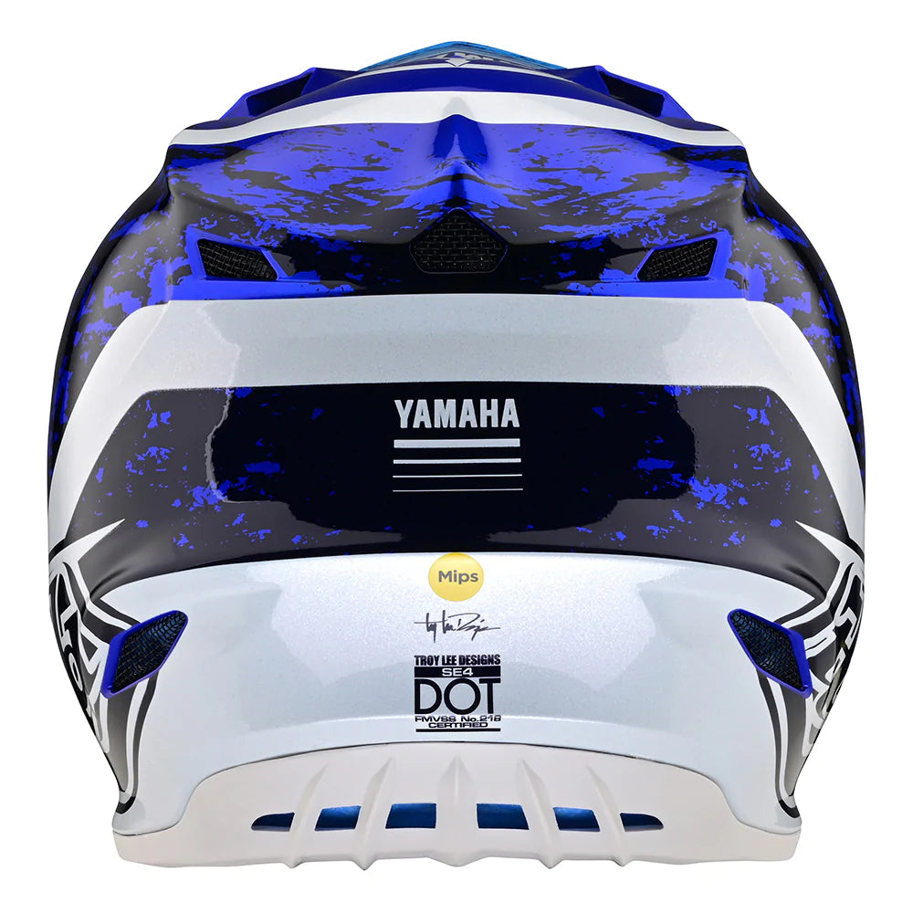 Troy Lee Designs SE4 Polyacrylite Helmet W/MIPS Yamaha Ow-22 Navy