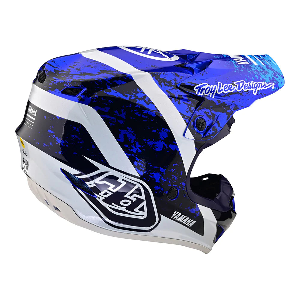 Troy Lee Designs SE4 Polyacrylite Helmet W/MIPS Yamaha Ow-22 Navy