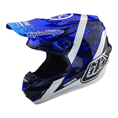 Troy Lee Designs SE4 Polyacrylite Helmet W/MIPS Yamaha Ow-22 Navy