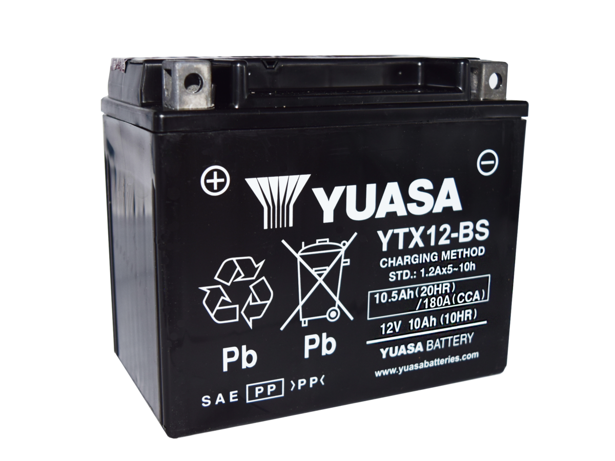 Yuasa YTX12-BS Battery (Taiwan, w/ Acid Pack)